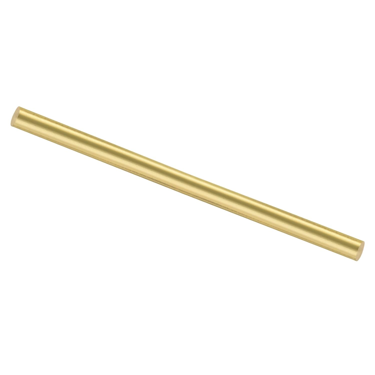 MECCANIXITY 1pcs Brass Rods (12mm) 1/2 Inch x (305mm) 12 Inch Brass Solid Round Stock Lathe Bar for Knife Handles Pin DIY Craft Model Plane