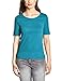 Produktbild CECIL Damen 311780 Lena T-Shirt per pack Türkis (cool lagoon blue 11813), Large (Herstellergröße:L)