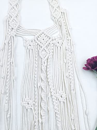 Kiido Wedding Veil Bride Headpiece Boho Headband Handmade Macrame Bohemian Bridal Tiara Headdress-39 Inches #TOP7