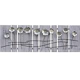 Abmessungen: 120 x 40 x 7cm (Breite x Höhe x Tiefe) | Farbe: Gold | Material: Holz und Metall