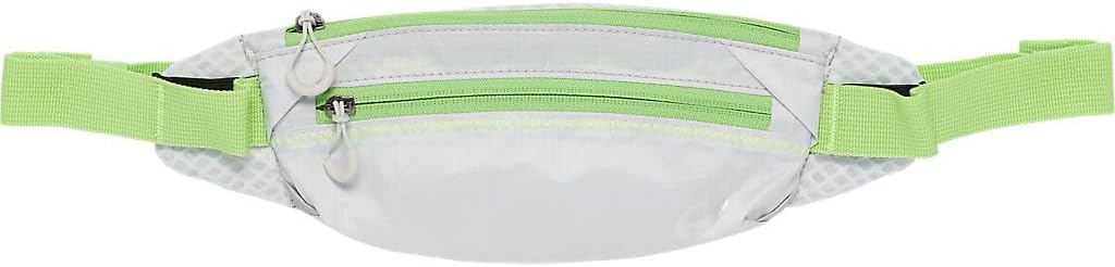 ASICS Unisex WAIST POUCH LIGHT RUNNING Accessories, OS, GLACIER GREY/ELECTRIC LIME