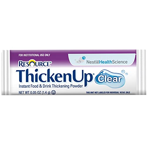 Resource Thickenup Clear Food and Beverage Thickener 1.4 Gram Stick Pack Unflavored Powder, 4390015193 - Case of 288