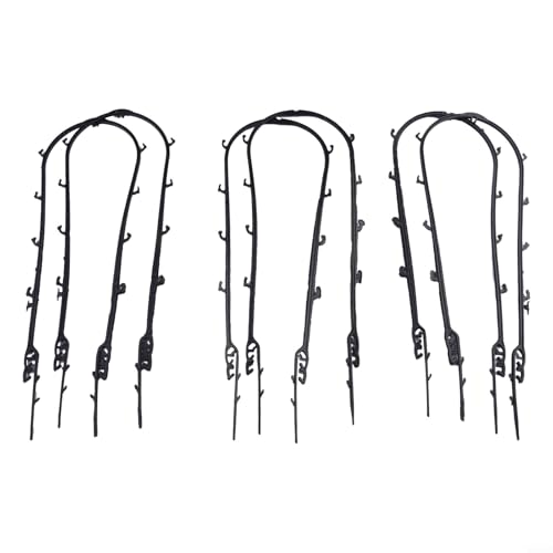Yhenlovtt Uhoop Klettergerüst für Pflanzen, Kunststoff, 6 Stück, Unterstützung für Tomaten und Pflanzen, Rankgitter, robuste schwarze Kletterhaken plus Aufhänger für Blumentöpfe, einfach (14 x 44 cm) Yhenlovtt Uhoop Klettergerüst für Pflanzen, Kunststoff, 6 Stück, Unterstützung für Tomaten und Pflanzen, Rankgitter, robuste schwarze Kletterhaken plus Aufhänger für Blumentöpfe, einfach (14 x 44 cm)