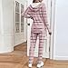 Women's 2 Piece Lounge Set Full Zip Up Sweatsuit Striped Tracksuit Workout Outfits Fashion Airport Wear Matching Sets Pink