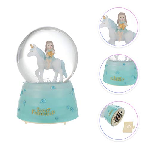 VALICLUD Caixa De Música Unicórnio Globo De Neve Presente Globo Bola De Cristal Suncatchers Bola De