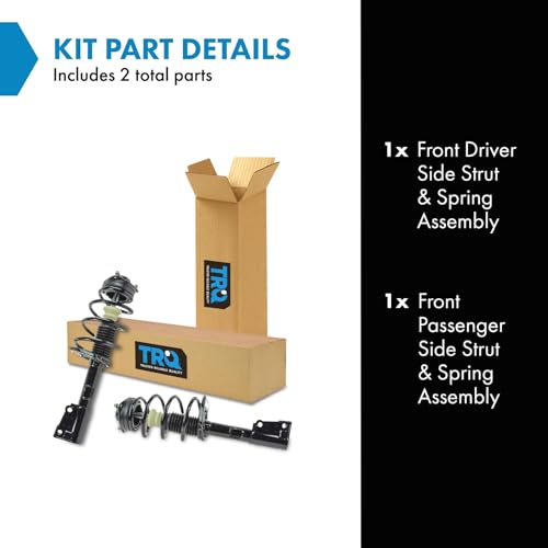Image of TRQ Front Strut and Spring Assembly Set 2 Piece | For 2009-2019 Dodge Journey