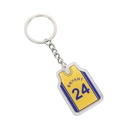 Black Mamba 24 Basketball Keychain - Jersey Style Keyring for