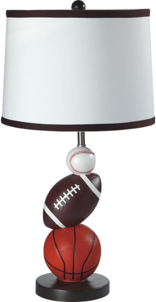 Ore International 8604 Multi Sport Table Lamp, 25" x 12" x 12"