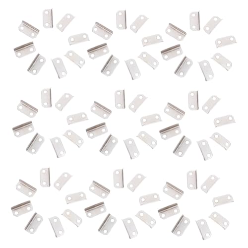 DOITOOL Lot De 100 Serrures De Meuble À Angle Droit En Métal Pour Tiroir Gâche De Porte Entretoise Plaque De Verrouillage Coudée Pour La Maison Gâche Coudée Pour Porte D'Armoire