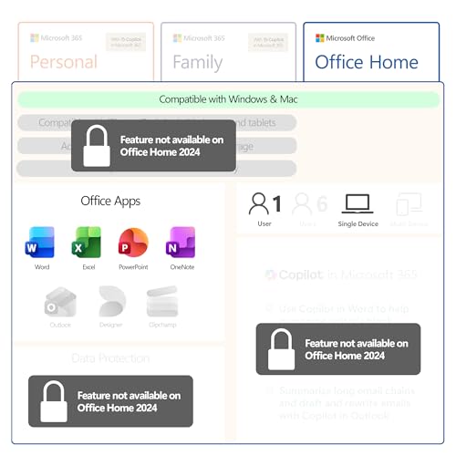 Image of Microsoft Office Home 2024 | Classic Office Apps: Word, Excel, PowerPoint | One-Time Purchase for a single Windows laptop or Mac | Instant Download