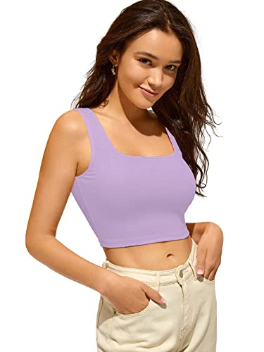 Image of Shasmi Women Crop Top, Ribbed, Stylish Tank Top, Soft and Comfy Fabric has Some Stretch