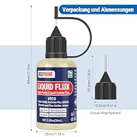 BEEYUIHF Flüssiges Flussmittel Löten, Kolophonium Lötwasser Löten, No clean Flüssiges Lötwerkzeug, SMD Lötzinn Lötflussmittel (30 mL/1 Oz.) #923 – Ansicht 8