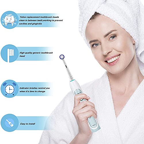 Replacement Toothbrush Heads Compatible With Oral B Braun,8 Pack Professional Electric Toothbrush Heads Brush Heads Refill For Oral-B 7000/Pro 1000/9600/ 500/3000/8000 #TOP1