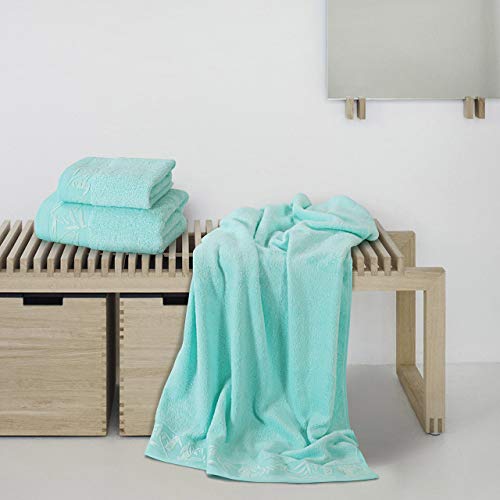 Image of Spread Spain Bamboo Hand Towel, Ultra Soft, Absorbent & Quick Dry, 360 GSM, Towel for Daily use, Gym, Pool, Travel, Sports and Yoga, 40cms x 60cms, Pack of 1 (Mint)