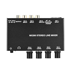 Karaoke-mixer, bedien eenvoudig de ritme-geluidsmixer-versterker Muziek duidelijker en luider voor familie Zingen voor…