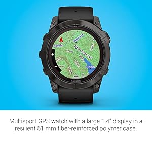 Garmin fēnix 7X Pro Sapphire Solar, Multisport GPS Smartwatch, Built-in Flashlight, Solar Charging Capability, Black — photo 5 of 6