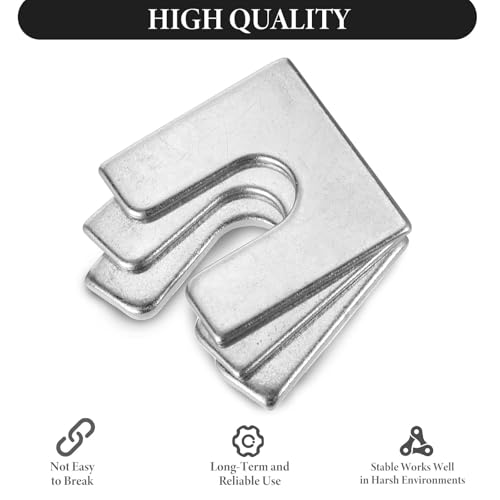 Image of 40 Pieces Auto Body And Fender Alignment Shim, Automotive Alignment Shim Assortment Kit With 1 /16 inch & 1 /8 inch Thick, 3 /8 inch Slot Opening Shims, 1 /4 inch Wide, Silver