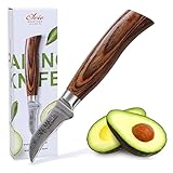 ERGONOMISCHER GRIFF: Bestens ausbalanciertes Tourniermesser für kleine und filigrane Schneidearbeiten. Es eignet sich ideal für das Schneiden und Putzen von Obst, Gemüse, Pilzen oder für das Anfertigen von Dekorationen.Dank des symmetrischen Griffs und des beidseitigen Schliffs ist das Messer bestens für Links- und Rechtshänder geeignet. Die besondere Ergonomie des innovativen Griffs sowie die erstklassige Schwerpunktverteilung sorgen für ermüdungsfreies Arbeiten in der Küche.