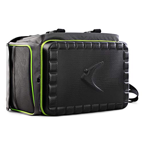 Seriolapro Outdoor Water-Resistant Fishing Tackle Bags – Large Storage Bag For Fisherman Durable Polyester Material With No Zips Closes Securely With Velcro Straps. Ideal Tackle Box Bag #TOP6