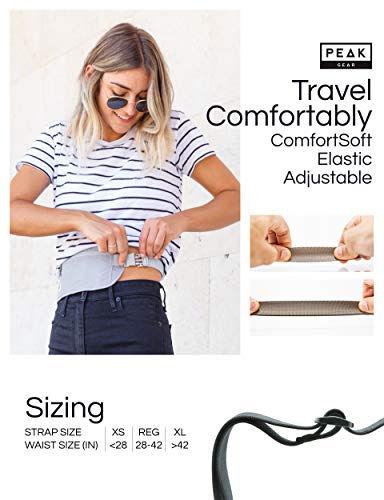 Hidden Travel Money Belt, Ultimate Peace Of Mind For Men And Women, Rfid Blocking Fabric To Protect Money, Passports And Documents With Exclusive Theft Protection And 2 Recovery Tags- Gray (Regular) #TOP4