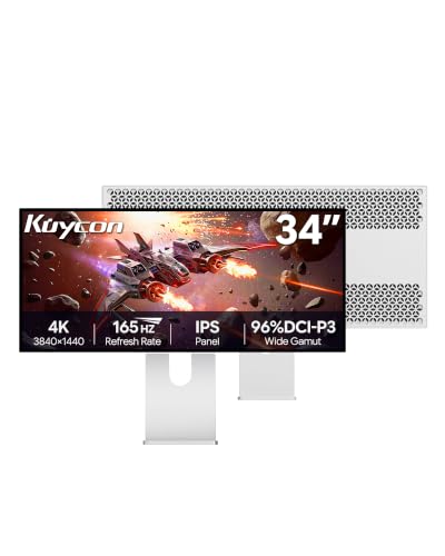 Image of Q34W 34'' UHD (3440 x 1440) 4K 165Hz Glossy Monitor, IPS Panel, 10-Bit Color, 99% sRGB, 96% DCI-P3, HDR, 109PPI, Eye Care, Low Blue Light (Honeycomb - with Stand)
