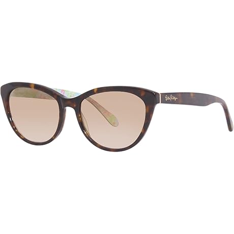 Lilly Pulitzer Havana TO Tortoise Plastic Cat-Eye Sunglasses