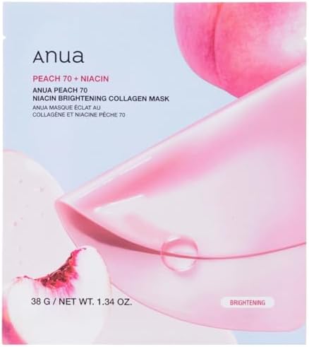 ANUA - Peach 70 Niacin Brightening Collagen Mask - SINGLE 1 x 38g