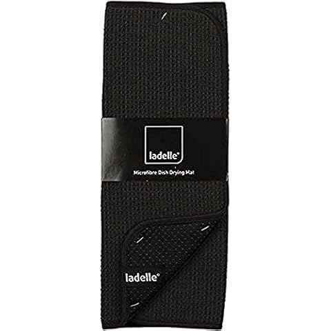 Ladelle Dish drying mat 41x47cm in black, Microfibre, 41 x 47 x 1 cm Cover