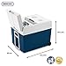 MOBICOOL MT48W elektrische Kühlbox 48L – 12V und 230V – Tragbarer Mini-Kühlschrank mit Rollen für Auto, Wohnmobil, LKW und Outdoor Reisen – Leistungsstarke Kühlung für unterwegs – Blau