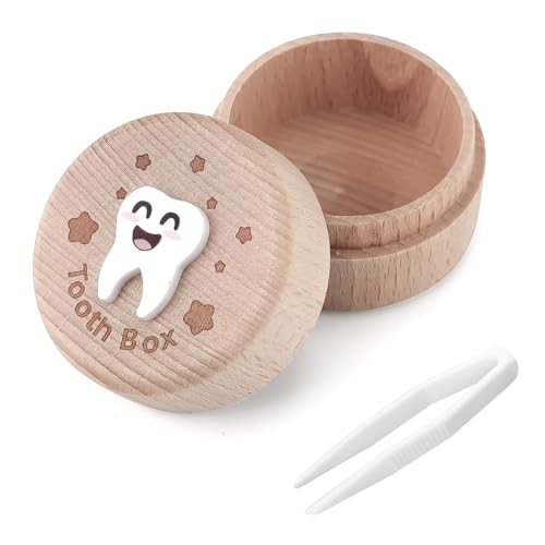 stroyayo Zahndose Milchzähne Jungen, Zahndose Milchzähne Mädchen, Milchzahndose, Kommt mit Clip, Milchzahnbox Geeignet für Jungen und Mädchen Kindergeburtstag Geschenk, Gedenken Sie Ihren Ersten Zahn