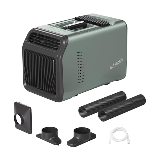 OUTOHOME 5100 BTU Camping Air Conditioner, 110V 4-in-1 Small Tent AC with 24h Timer, Cooling System for RV, Van, Car, Trucks & Outdoor, Up to 200 Sq Ft（2026 New)