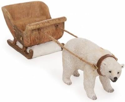 Miniature Fairy Garden Polar Bear Sleigh