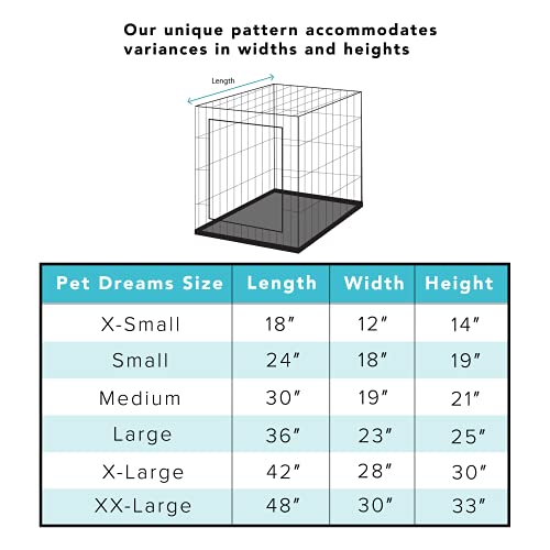 Pet Dreams Clearance Luxe Velour Original Front Door Crate Cover, Fits 24,30,36,42,48 inch icrate, Machine Wash & Dry… - Image 6