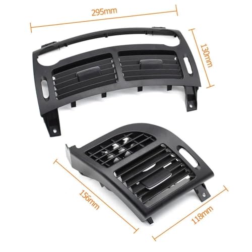 Grille de ventilation climatisation Benz Classe E W211 2003-2008 central noir - 7