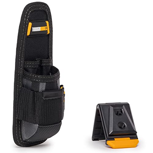 ToughBuilt - Utility Pouch - 6 Pockets and Loops, Steel Belt Clip, Tape Measure Clip, Heavy-Duty Construction, Plastic-Lined Utility Knife Pocket - (TB-30-UK)