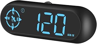 VEESA Digital GPS Speedometer, Car Universal HUD Head Up Display with Speed MPH, Compass Driving Direction, Fatigue Driving Reminder, Overspeed Alarm Trip Meter, for All Vehicle (G9)
