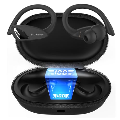 H'MASTON Fone De Ouvido Sem Fio Esportivo Fone BLuetooth 5.3 Tws ...