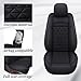 Coverado Car Seat Covers Compatible with Dodge Ram 2002-2026 1500 2500 3500 Pickup Limited Laramie Big Horn Waterproof Leather Seat Protectors Fit for Dodge Ram Crew Cab& Quad Cab(2PCS, Black)