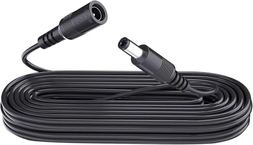 Image of ANLINK 3M/10FT DC Power Extension Cable, DC 12V Power Adapter Extension Cord 5.5mm x 2.1mm for CCTV Security Camera/Router/LED Strip Light/Printer and More-Black
