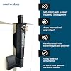 Weatherables Trident 10-inch Top-Pull Child Safety Pool Gate Latch Nylon Polymer Heavy Duty Gate Latch with Magnetic Self-Latching Gate Lock Made for Any Square Gate Frame and Post, Keyed Alike