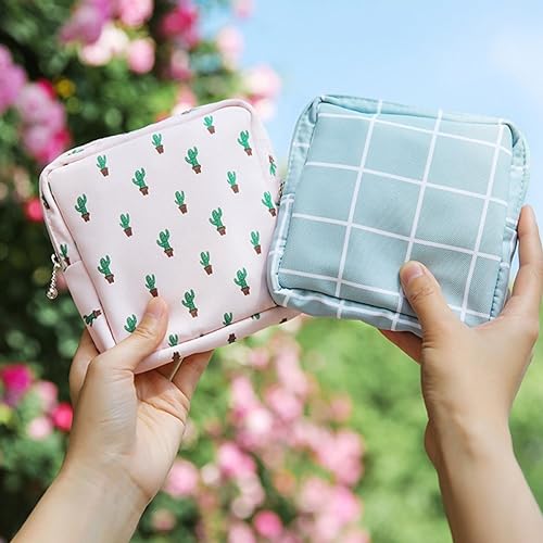 Healvian 8 Peças Bolsa De Armazenamento De Guardanapo Porta Absorventes Portátil De Viagem Bolsa De