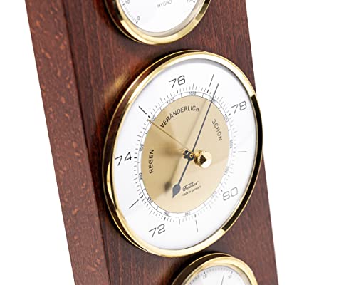 Foto von Fischer 9103-22 - Re-Design Innen-Wetterstation - Thermometer, Barometer, Hygrometer im Vintage-Design Made in Germany