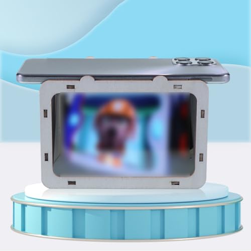 Nicear Hologrammprojektor, tragbarer kleiner holografischer Telefonprojektor, Handy-Hologrammhalterung, Heimkino-Theater für Heimkino-Unterhaltung