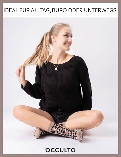 Occulto Damen Leo Socken 6er Pack (Modell: Leonie), Baumwollsocken Leo Mix 39-42