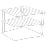 SmashingDealsDirect® 3 Tier Corner Kitchen Plate Rack Tidy Cupboard Shelf Insert Organiser (White) - Image 4