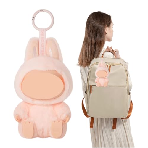 Llaveros de peluche La-bubu, marionetas La-bubu, tarjeta colgante de peluche La-bubu, muñeco de peluche La-bubu, llavero de peluche de 17 cm, llavero de cumpleaños para niños (DADA)