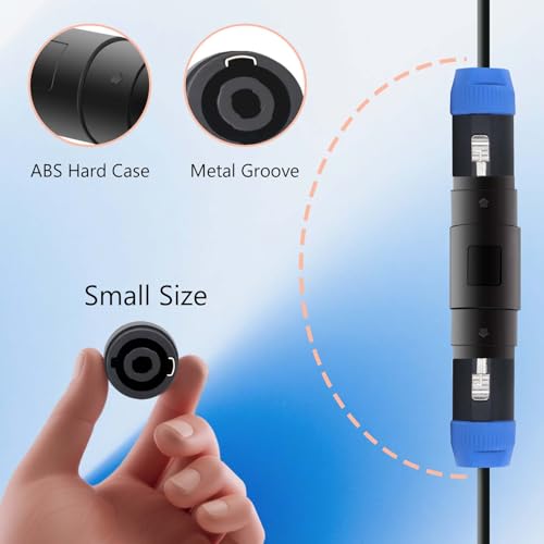 Adaptador de conector de audio MAD OWL NL4FX 4 piezas miniatura 5