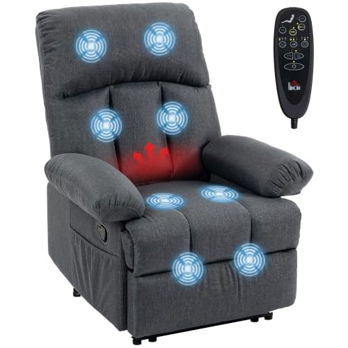 HOMCOM Sillón de Masaje Reclinable 8 Punto…