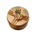 Produktbild OurLeeme Mini-Geschenkboxen mit Verpackung, Vintage Floral Elegante Pralinenschachtel Zarte dauerhafte Schokoladenkeksdose Beste für Hochzeiten, Geburtstage, Weihnachten (Runden)