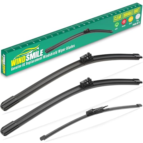 Image of 22 inch 22 inch 12 inch Windshield Wiper Blades Replacement for Mercedes-Benz GLC300 GLC350e GLC43 GLC63 AMG 2016 2017 2018 2019 GLC 300 350e 43 63 AMG S Premium All Weather Front Rear Wipers Set(Pack of 3)